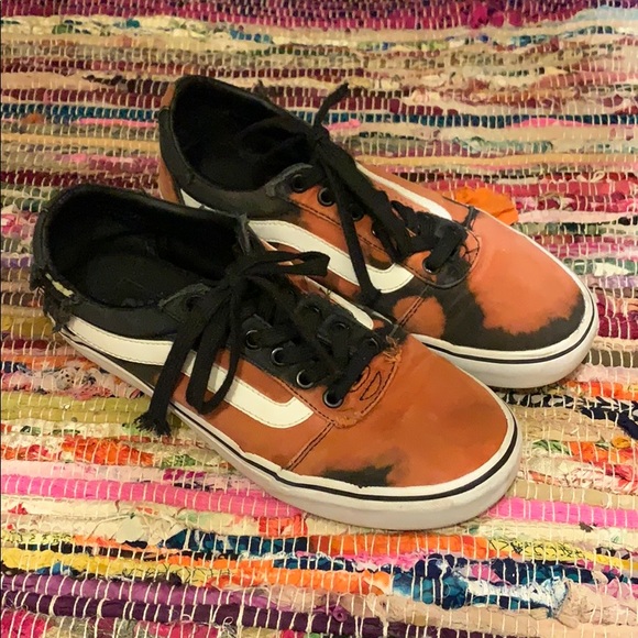 bleached vans shoes